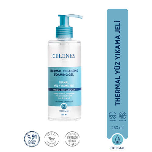 Celenes By Sweden Thermal Yüz Yıkama Jeli 250 ml -Yağlı ve Karma Cilt - 2