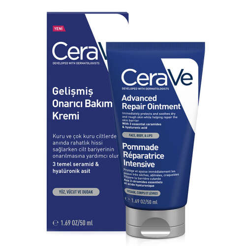 CeraVe Kuru Ciltler İçin Gelişmiş Bariyer Onarıcı Bakım Kremi 50 ml - Cerave