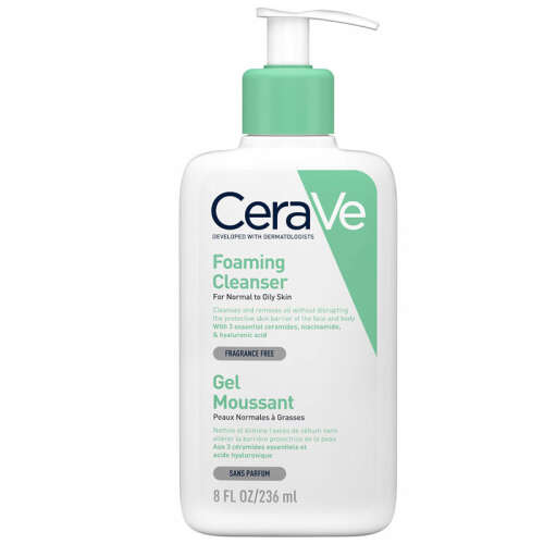 CeraVe Normal Ve Yağlı Ciltler İçin Köpüren Temizleyici 236 ml - Cerave