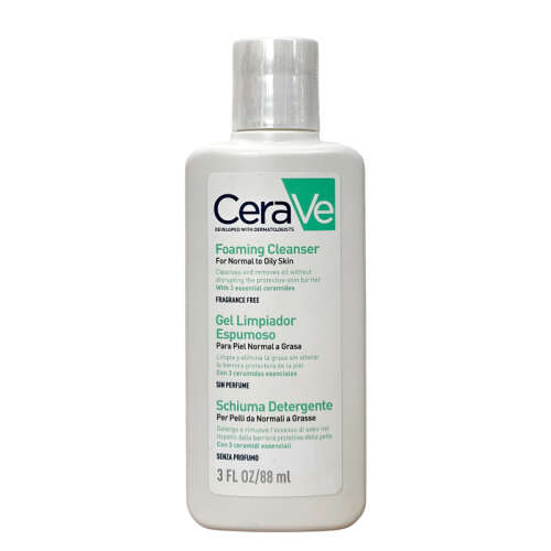 CeraVe Normal Ve Yağlı Ciltler İçin Köpüren Temizleyici 88 ml - Cerave