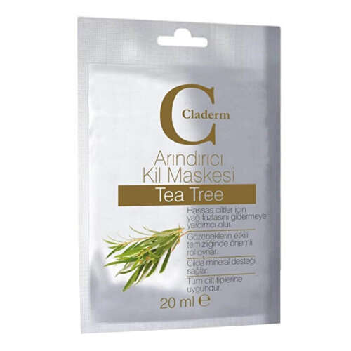 Claderm Çay Ağacı İçerikli Arındırıcı Kil Maskesi 20 ml - Claderm