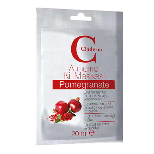 Claderm Nar İçerikli Arındırıcı Kil Maskesi 20 ml - 1