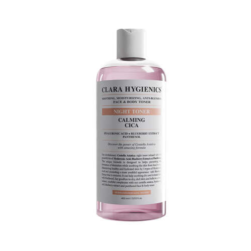 Clara Hygienics Calming Cica Leke Karşıtı Yüz ve Vücut Gece Toniği 400 ml - Clara Hygienics