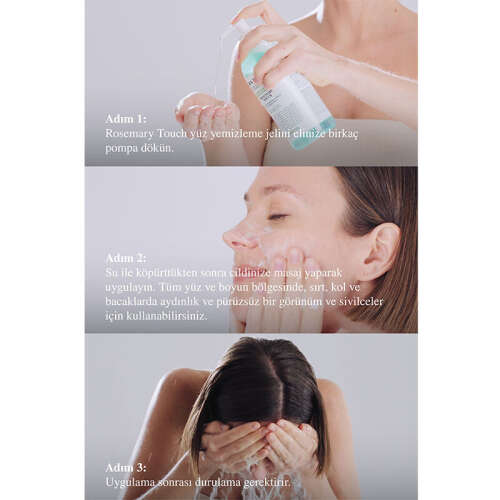Clara Hygienics Rosemary Touch Pha Yüz Temizleme Jeli 400 ml - 4