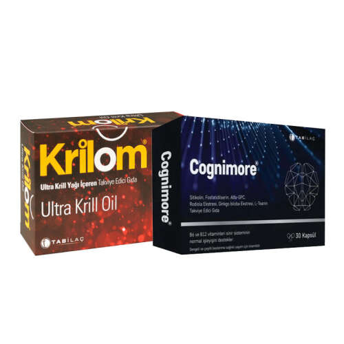Cognimore 30 Kapsül + Krilom Ultra Krill Oil Takviye Edici Gıda 30 Kapsül - 1