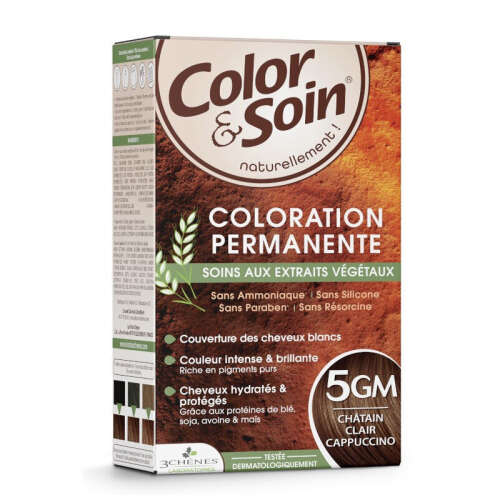 Color and Soin Saç Boyası 5GM - Açık Kahverengi - Color Soin