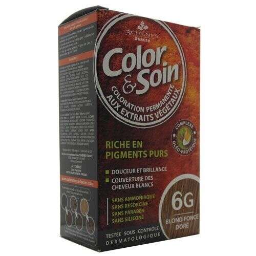Color and Soin Saç Boyası 6G Pırıltılı Koyu Altın Sarışın - Color Soin