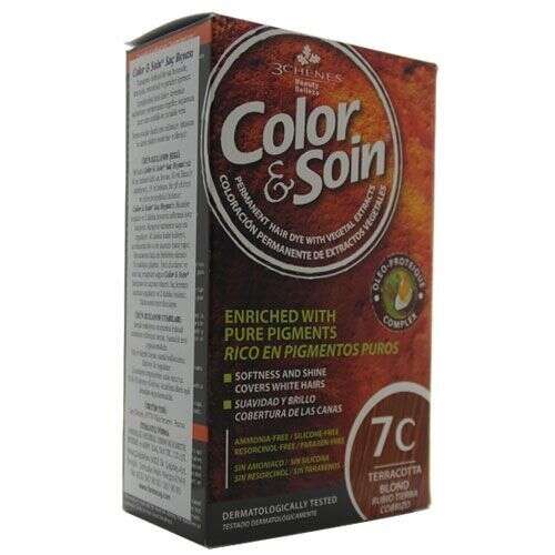 Color and Soin Saç Boyası 7C Terracotta Sarısı - Color Soin