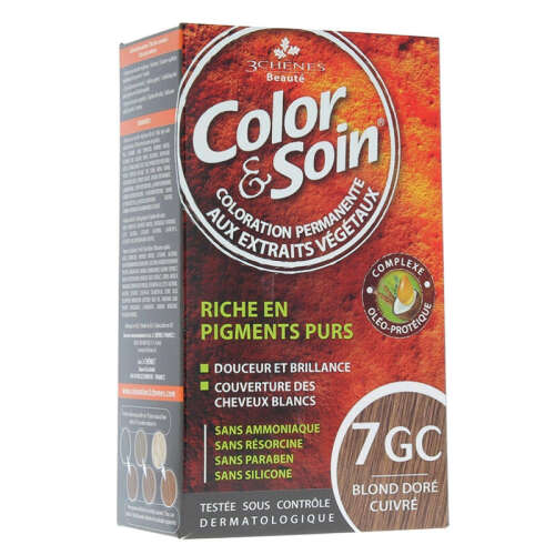 Color and Soin Saç Boyası 7GC Golden Copper Blond - Color Soin