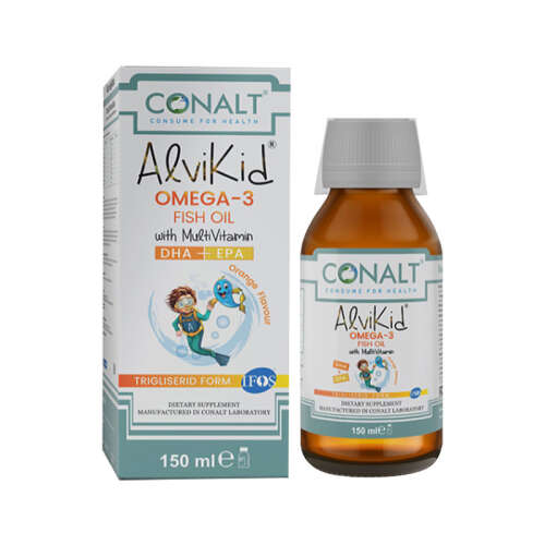 Conalt Alvikid Omega - 3 Sıvı Takviye Edici Gıda 150 ml - 1