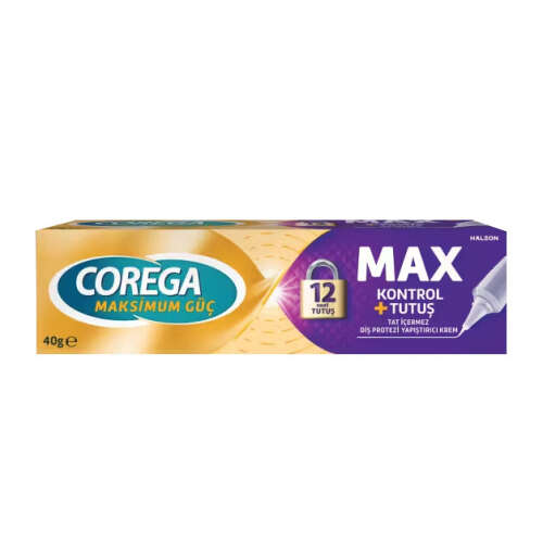 Corega Maksimum Tutuş Kalkan Diş Protezi Yapıştırıcı Krem 40 gr - Corega