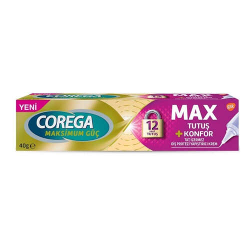 Corega Maximum Kontrol Diş Protezi Yapıştırıcı Krem 40 ml - 1