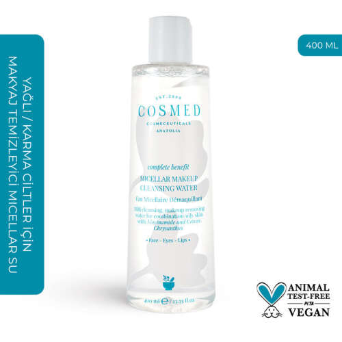 Cosmed Complete Benefit Micellar Makeup Cleansing Water 400 ml - 2