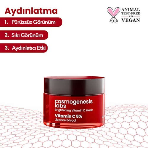 Cosmogenesis Labs Aydınlatıcı C Vitamini Maske 50 ml - Cosmogenesis Labs