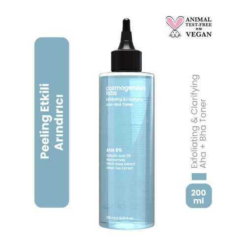 Cosmogenesis Labs Peeling Etkili Arındırıcı AHA ve BHA Tonik 200 ml - 3