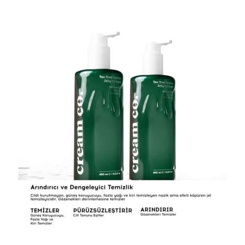 Cream Co. Tea Tree Balance Jelly Cleanser 400 ml - Cream Co.