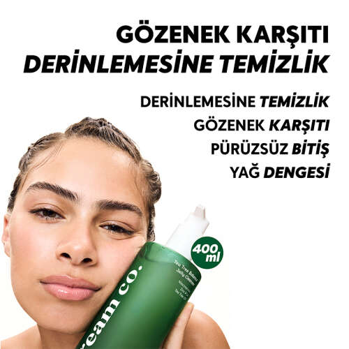 Cream Co. Tea Tree Balance Jelly Cleanser 400 ml - 4