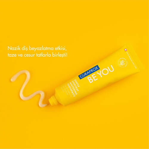 Curaprox Be You Beyazlatıcı Greyfurt-Bergamot Diş Macunu - Yellow 60 ml - 5