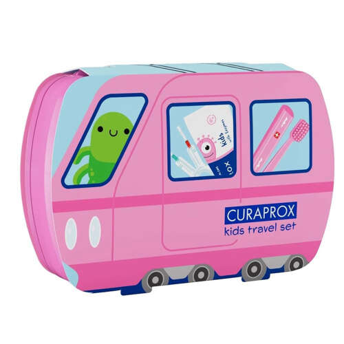 Curaprox Çocuk Seyahat Seti - Açık Pembe - Curaprox