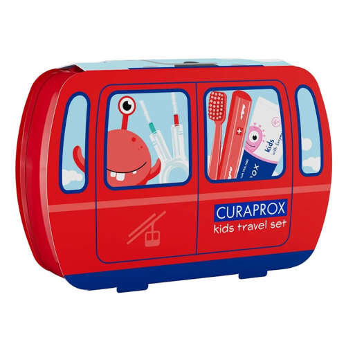 Curaprox Çocuk Seyahat Seti - Kırmızı - Curaprox