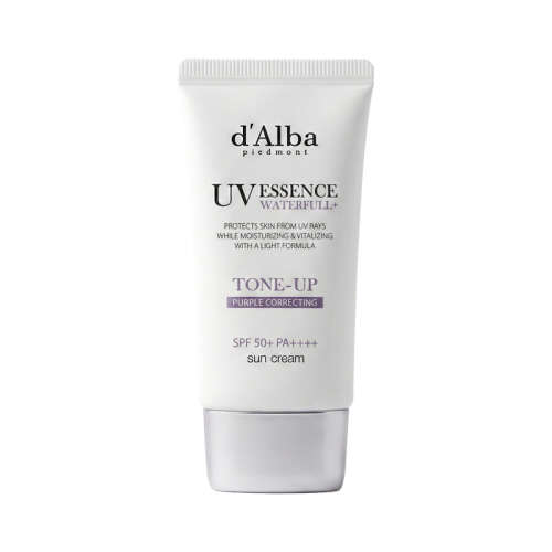 Dalba Waterful UV Essence Tone Up Sun Cream SPF50+ PA++++ 50 ml - Purple Correcting - Dalba
