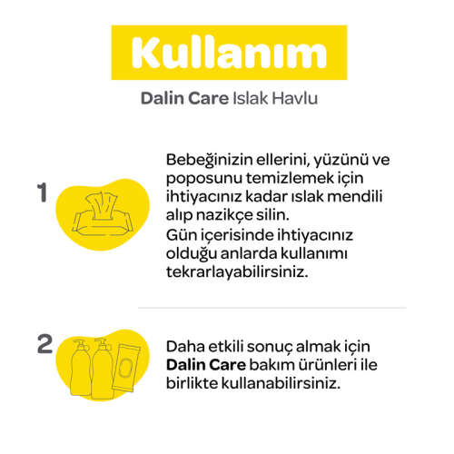 Dalin Care Islak Havlu 60 Adet - Dalin