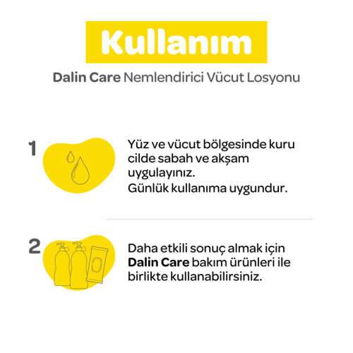 Dalin Care Nemlendirici ve Besleyici Bakım Losyonu 500 ml - 7
