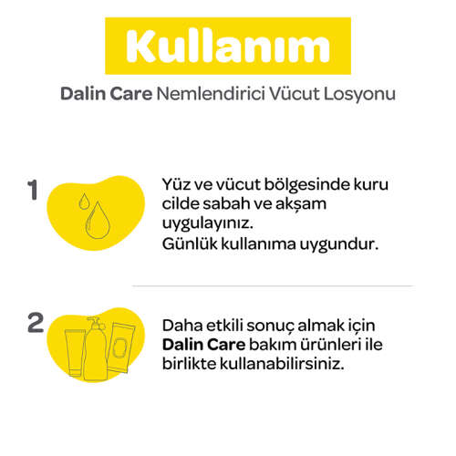 Dalin Care Nemlendirici ve Besleyici Bakım Losyonu 500 ml - 4
