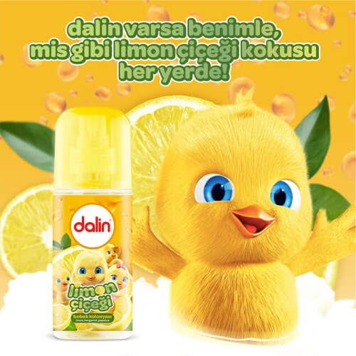 Dalin Limon Çiçeği Bebek Kolonyası 100 ml - 3