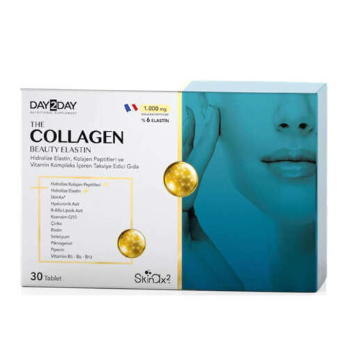 Day2Day The Collagen Beauty Elastin Takviye Edici Gıda 30 Tablet - Day2Day