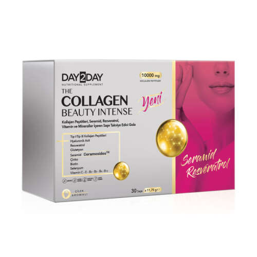 Day2Day The Collagen Beauty Intense 30 Saşe x 12 gr (Çilek Aromalı) - Day2Day