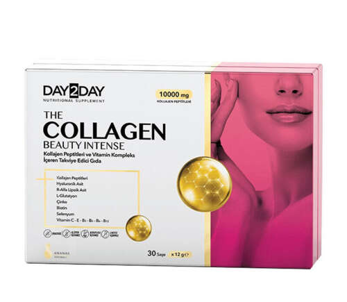 Day2day The Collagen Beauty Intense Ananas Aromalı Kolajen Takviyesi 30 Saşe - 1