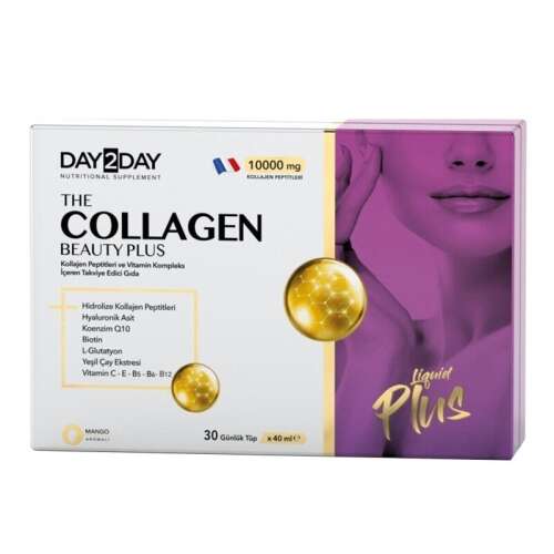 Day2Day The Collagen Beauty Plus Takviye Edici Gıda 40 ml x 30 Adet - Day2Day