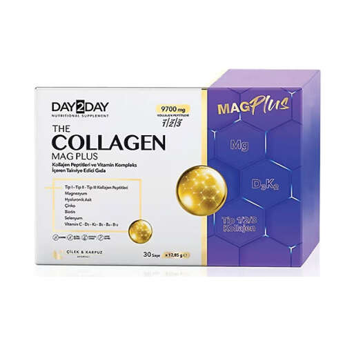 Day2Day The Collagen Mag Plus Takviye Edici Gıda 30 Şase - Day2Day