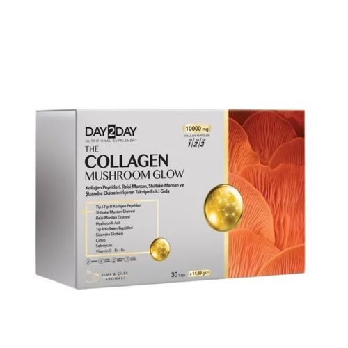 Day2Day The Collagen Mushroom Glow Takviye Edici Gıda 30 Saşe - Day2Day