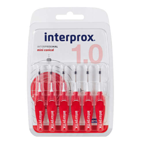 Dentaid INTERPROX 4G MiniConical Blister 6'lı - Kırmızı - N31195 - Dentaid