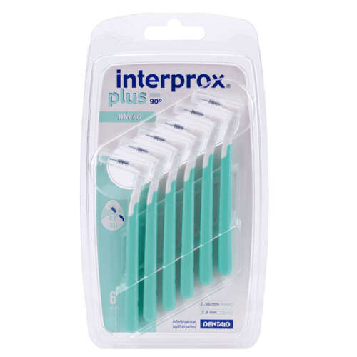 Dentaid INTERPROX Plus 2G Micro Blister 6 Adet - Yeşil - Arayüz Fırçası - 1