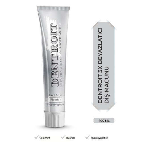 Dentroit 3X Ekstra Beyazlatıcı Diş Macunu 100 ml - 2