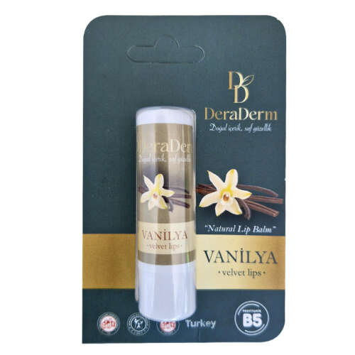 Deraderm Natural Lip Balm Vanilya 5 gr - Deraderm