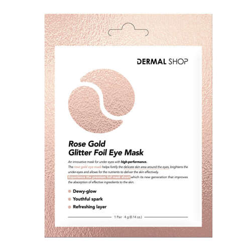 Dermal Rose Gold Glitter Foil Eye Mask 4 gr - 1 adet - Dermal