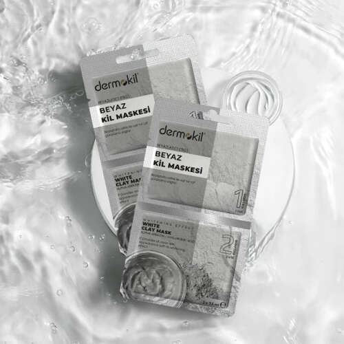 Dermokil Beyazlatıcı Etkili Beyaz Kil Maskesi 2 x 7,5 ml - 3