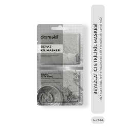 Dermokil Beyazlatıcı Etkili Beyaz Kil Maskesi 2 x 7,5 ml - 2