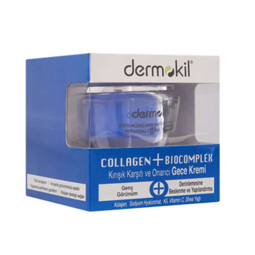 Dermokil Collagen + Biocomplex Yaşlanma Karşıtı Gece Bakım Kremi 50 ml - Dermokil