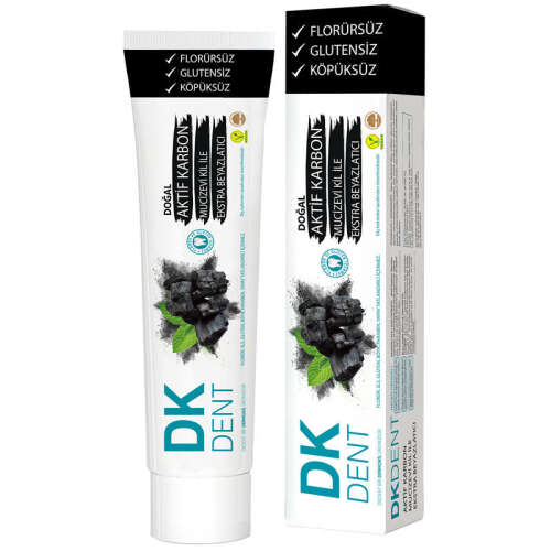 Dermokil Dk Dent Aktif Karbon & Kil Beyazlatıcı Diş Macunu 75 ml - 1