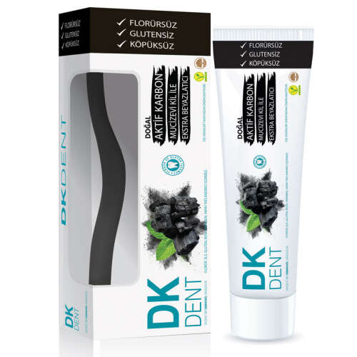 Dermokil Dk Dent Kil Ve Aktif Karbonlu Diş Macunu 75 ml - Diş Fırçası HEDİYE - Dermokil