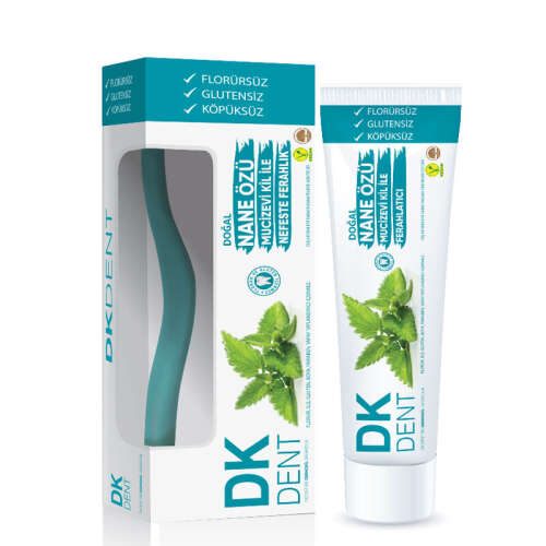 Dermokil Dk Dent Nane Özlü Diş Macunu 75 ml + Diş Fırçası HEDİYE - Dermokil