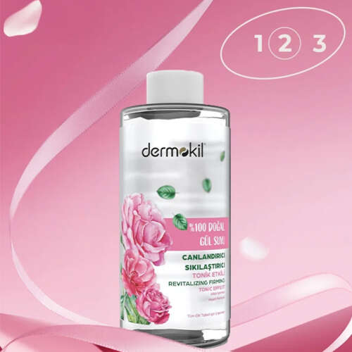 Dermokil Doğal Canlandırıcı Sıkılaştırıcı Gül Suyu 200 ml - 4
