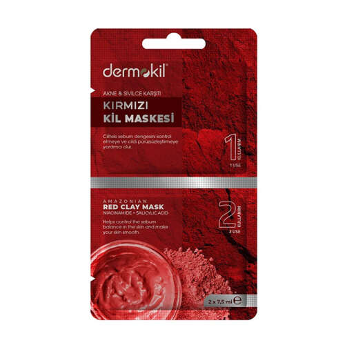 Dermokil Kırmızı Kil Maskesi 15 ml - Dermokil