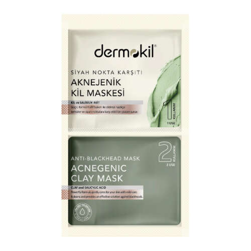 Dermokil Siyah Nokta Karşıtı Kil Maske 2 x 7.5 ml - Dermokil