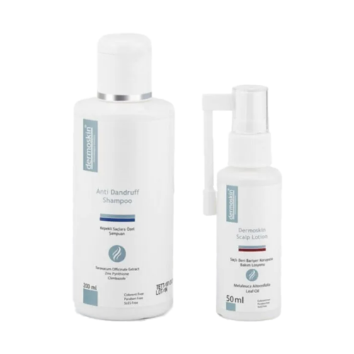 Dermoskin Anti Dandruff Kepek Şampuanı 200 ml Scalp Lotion 50 ml HEDİYE - 2